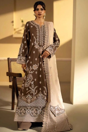 Maryum N Maria Embroidered Lawn Suit Unstitched 3 Piece MNM24EA Asya - Luxury Collection