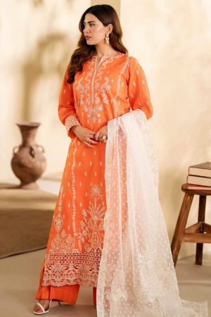 Maryum N Maria Embroidered Lawn Suit Unstitched 3 Piece MNM24EA Polina - Luxury Collection