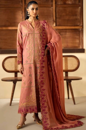 Maryum N Maria Embroidered Lawn Suit Unstitched 3 Piece MNM24EA Varya - Luxury Collection