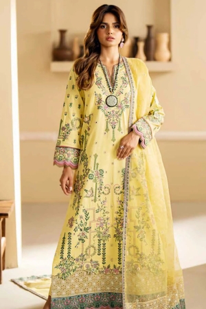 Maryum N Maria Embroidered Lawn Suit Unstitched 3 Piece MNM24EA Vera - Luxury Collection