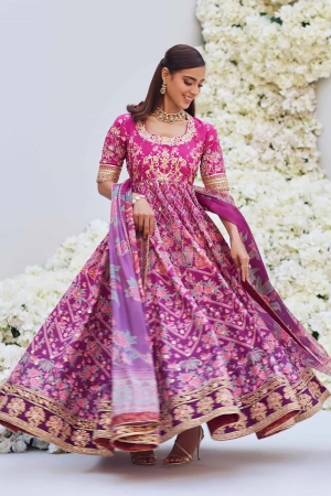 Mina Hasan Embroidered Raw Silk Suit Unstitched 3 Piece Nisha - Formal Collection