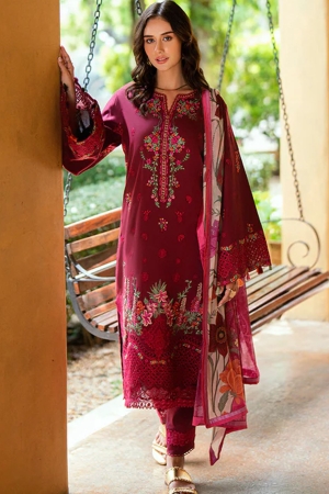 Roheenaz Embroidered Lawn Suits Unstitched 3 Piece D-05 B Calira - Summer Collection