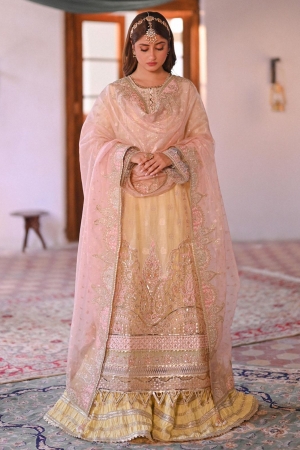 Sahiba By Qalamkar Embroidered Suits Unstitched 4 Piece QLM23SB Manha - Luxury Collection