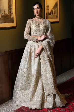 Saira Rizwan Embroidered Net Suits Unstitched 4 Piece SRF-D-02 Lucent - Festive Collection