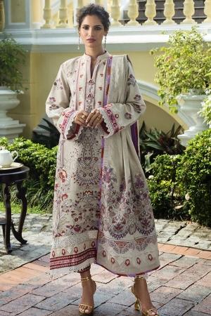 Seraph by Mushq Embroidered Lawn Suit Unstitched 3 Piece MQ25S HML-2501 Levana - Summer Collection
