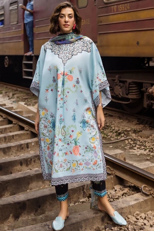 Mushq Embroidered Lawn Suits Unstitched 3 Piece MQ25LD D-1A Nerina - Summer Collection