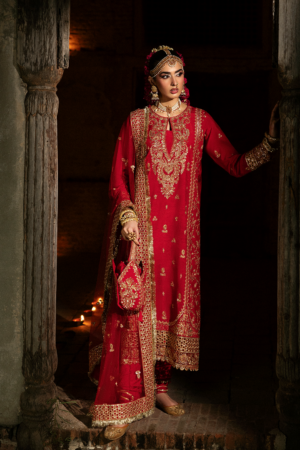 Singhar By Saad Shaikh Embroidered Raw Silk Suits Unstitched 3 Piece SSK25SG PASHMA - Festive Collection