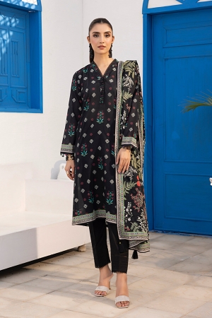 Lakhany - LSM Luxury Printed Lawn Unstitched 3 Piece Suit – LG-MM-0372 – Summer Collection
