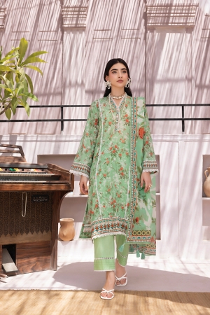 Lakhany - LSM Luxury Printed Lawn Unstitched 3 Piece Suit – LG-AR-0191 – Summer Collection