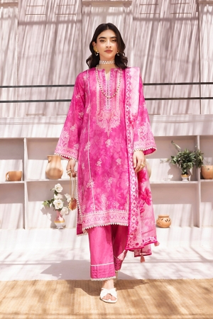Lakhany - LSM Luxury Printed Lawn Unstitched 3 Piece Suit – LG-RL-0218 – Summer Collection