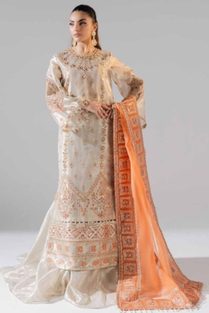 Maryum N Maria - Freesia Luxury Formals Embroidered Tissue Suit Unstitched 3 Piece FS-40027 - Dalia - Formals Collection