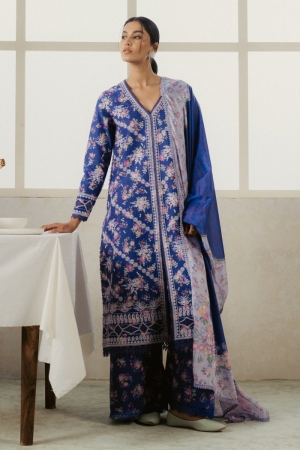 Amore by Ayzel Embroidered Lawn Suit Unstitched 3 Piece AAF25AS D-09 Celete - Summer Collection