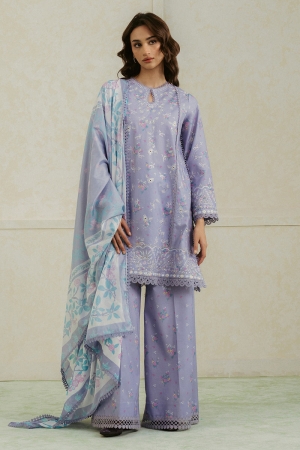 Amore by Ayzel Embroidered Lawn Suit Unstitched 3 Piece AAF25AS D-05 Auburn - Summer Collection
