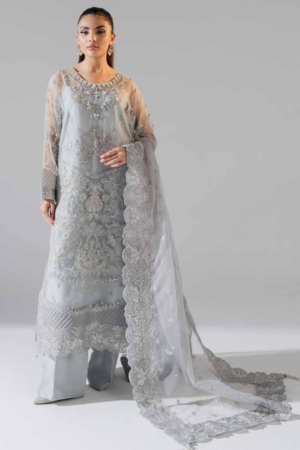 Maryum N Maria - Freesia Luxury Formals Embroidered Net Unstitched 3 Piece FRE25LFS-40024 - Nubia - Formals Collection