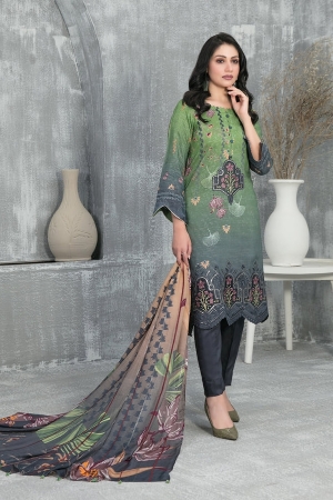 Tawakkal Fabrics Emboidered Viscose Suits Unstitched 3 Piece TWF25ST D-1292 - Winter Collection