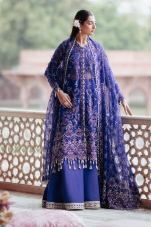Silsila by Saad Shaikh Embroidered Organza Suits Unstitched 4 Piece SSK24SL Onara - Festive Collection
