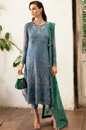 Chant D lAmour by Gulaal Embroidered Chiffon Suits Unstitched 4 Piece GL24CD D-02 Helia - Luxury Collection