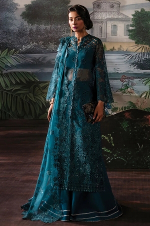 La Fuchsia By Afrozeh Embroidered Organza Suit Unstitched 3 Piece AF24L Alba - Festive Collection