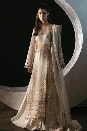 La Fuchsia By Afrozeh Embroidered Organza Suit Unstitched 3 Piece AF24L Zeya - Festive Collection