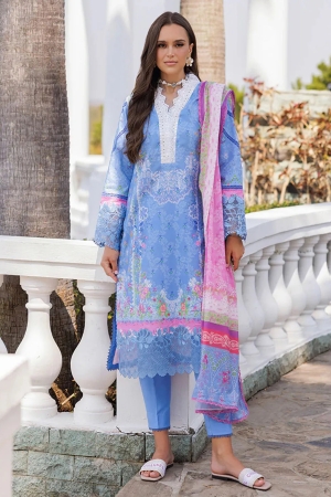 Nissa by Rajbari Embroidered Lawn Suits Unstitched 3 Piece RB25NS D-02 - Summer Collection