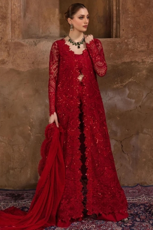 Shehnaiya By Rang Rasiya Embroidered Net Suits Unstitched 4 Piece RR23SH D-08 Shahnoor - Wedding Collection