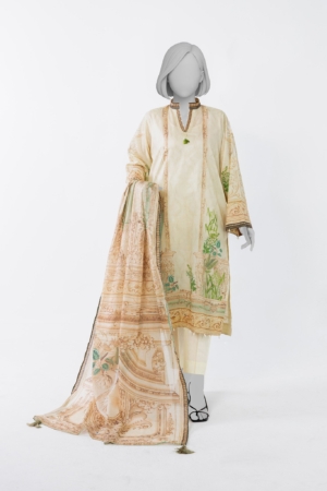 Junaid Jamshaid (J.) - Panjnad Luxury Printed Lawn Unstitched 3 Piece Suit – PLU-1336U – Summer Collection