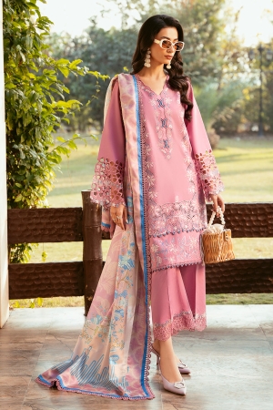 Bin Ilyas Luxury Embroidered Lawn Suits Unstitched 3 Piece BI25SE 315-B - Summer Collection