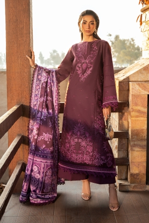 Bin Ilyas Luxury Embroidered Lawn Suits Unstitched 3 Piece BI25SE 316-A - Summer Collection