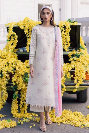 Ivy Bloom by Parishay Embroidered Lawn Suit Unstitched 3 Piece PR25IB IVY-12 - Summer Collection