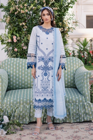 Ivy Bloom by Parishay Embroidered Lawn Suit Unstitched 3 Piece PR25IB IVY-13 - Summer Collection