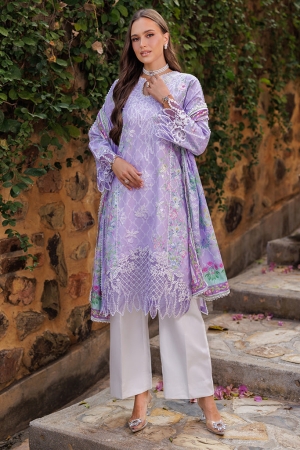 Nisa by RajBari Chikankari Embroidered Lawn Suits Unstitched 3 Piece RB25A D-11FS - Summer Collection