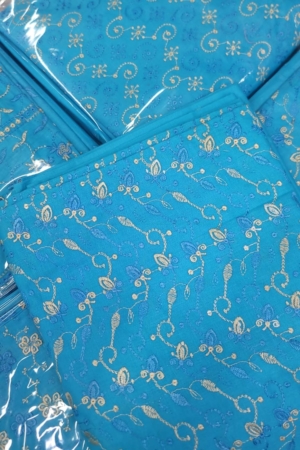 Lawn Embroidered 3pc Suit Unstitched / Lawn Embroidered Dupatta - 10