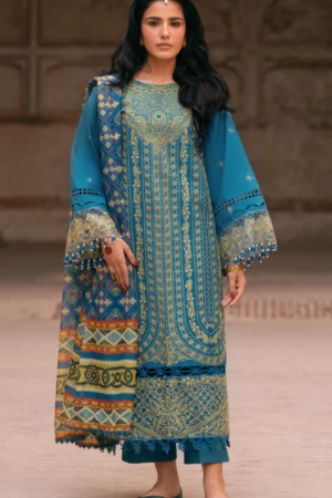 Mastani by Parishay Embroidered Lawn Suit Unstitched 3 Piece PR25IB MI-07 - Summer Collection