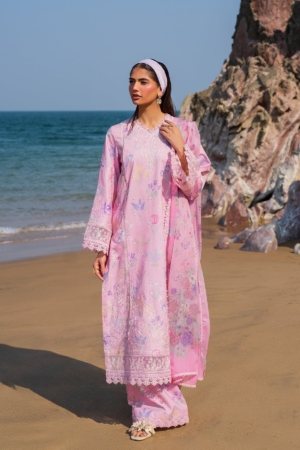 Endless by Afrozeh Embroidered Lawn Suits Unstitched 3 Piece AF25ES D-02 Gilded - Summer Collection