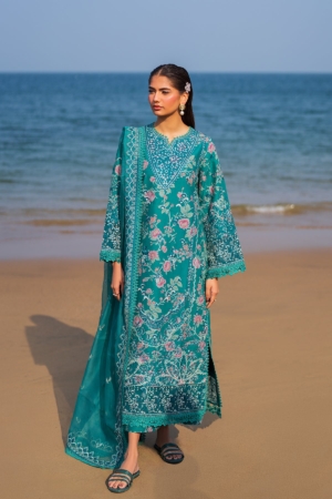 Endless by Afrozeh Embroidered Lawn Suits Unstitched 3 Piece AF25ES D-10 Plush - Summer Collection