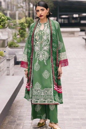Broadway by Mahnur Embroidered Lawn Suits Unstitched 3 Piece MN25B D-08 Sagebloom - Summer Collection