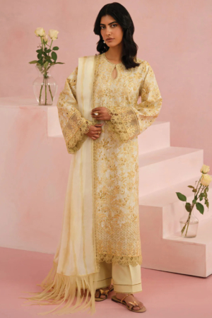 Floral Charm by Afrozeh Embroidered Lawn Suits Unstitched 3 Piece AF25FC D-06 Arbor - Summer Collection