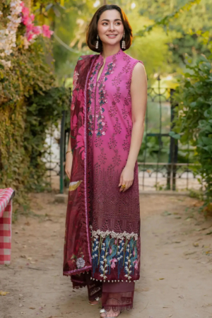 Gulkari by Asifa and Nabeel Chikankari Lawn Suit Unstitched 3 Piece AN25G GKL-13 Sunkissed Garden - Summer Collection