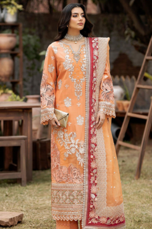 Gulposh by Serene Premium Embroidered Lawn Suits Unstitched 3 Piece SP24G SL 47 Zafiah - Summer Collection