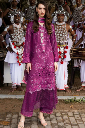 Manaram by Mushq Embroidered Lawn Suit Unstitched 3 Piece MQ25ML D-205 Eternal Beat - Summer Collection