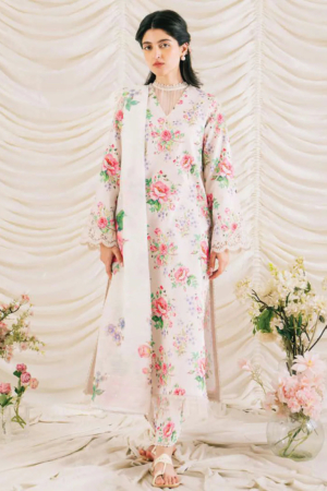 Rinesa By Ayzel Embroidered Lawn Suit Unstitched 3 Piece AAF24R D-06 Kara - Summer Collection