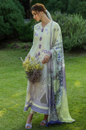 Solace Ombre by Mushq Chikankari Lawn Suit Unstitched 3 Piece MQ25SO D-01 Gioia - Summer Collection