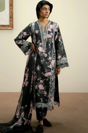 The Bare Minimum by Ayzel Embroidered Lawn Suit Unstitched 3 Piece AAF25BM D-08 Alyssum - Summer Collection