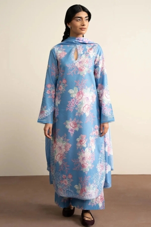 The Bare Minimum by Ayzel Embroidered Lawn Suit Unstitched 3 Piece AAF25BM D-09 Mistelle - Summer Collection