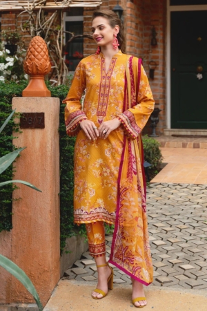 The Enchanted Garden by Gulaal Embroidered Lawn Suits Unstitched 3 Piece GL24EG D-02 Florence - Summer Collection