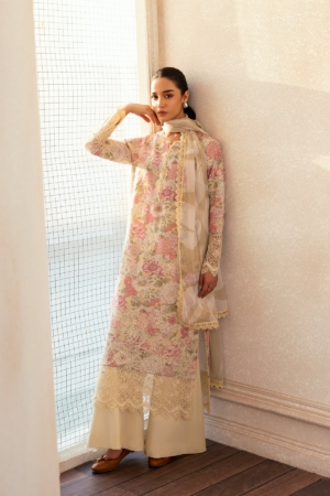 Daybreak by Afrozeh Embroidered Lawn Suits Unstitched 3 Piece AF25DB D-04 Glow Streaked - Summer Collection