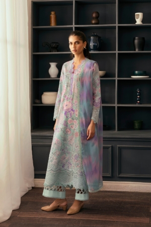 Daybreak by Afrozeh Embroidered Lawn Suits Unstitched 3 Piece AF25DB D-07 Light Drenched - Summer Collection
