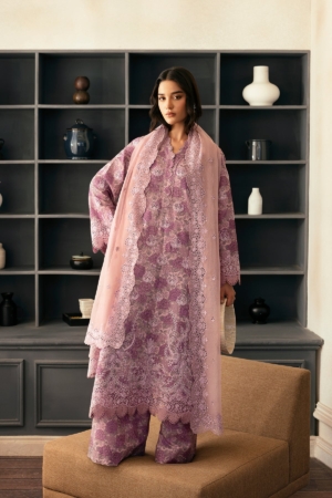 Daybreak by Afrozeh Embroidered Lawn Suits Unstitched 3 Piece AF25DB D-11 Rain Warmed - Summer Collection