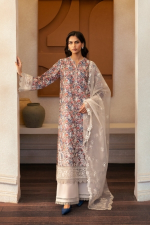 Daybreak by Afrozeh Embroidered Lawn Suits Unstitched 3 Piece AF25DB D-12 Sun Spun - Summer Collection