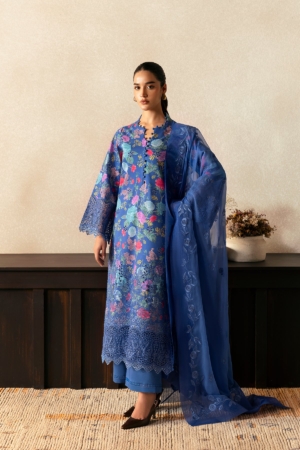 Daybreak by Afrozeh Embroidered Lawn Suits Unstitched 3 Piece AF25DB D-01 Mist Woven - Summer Collection